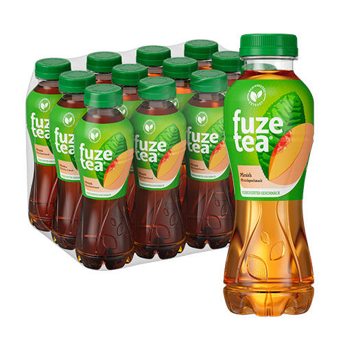 fuze tea zzgl. Pfand 0,4 l Flasche Schwarzer Tee Pfirsich