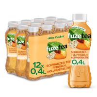 fuze tea OHNE ZUCKER zzgl. Pfand 0,4 l Flasche Schwarzer...