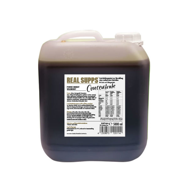 Real Supps Concentrate 5 l Kanister Power Energy Wildberry