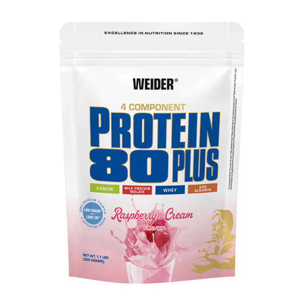 Weider Protein 80 Plus 500 g Standbeutel Himbeer-Sahne