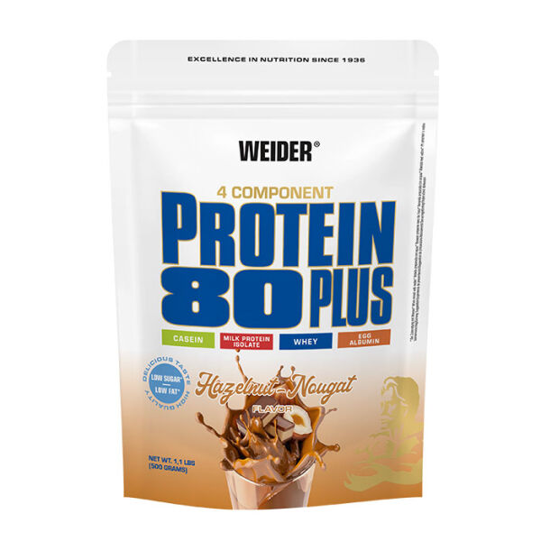 Weider Protein 80 Plus 500 g Standbeutel Haselnuss-Nougat