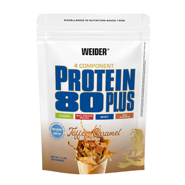 Weider Protein 80 Plus 500 g Standbeutel Toffee-Karamell