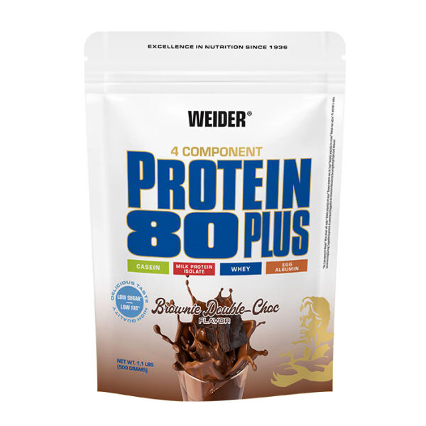 Weider Protein 80 Plus 500 g Standbeutel Brownie-Double Choc