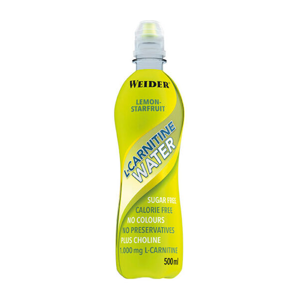 Weider L-Carnitine Water zzgl. Pfand Limone-Sternfrucht / 500 ml Flasche