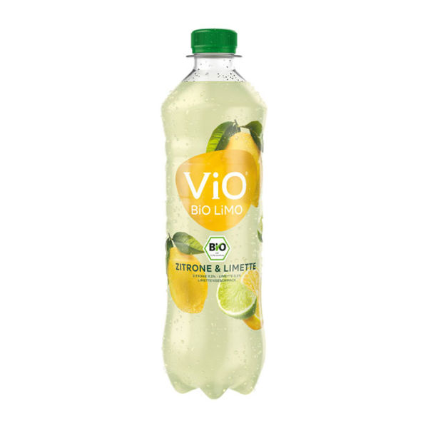 Vio Bio Limo zzgl. Pfand Zitrone-Limette 0,5 l Flasche | MHD 30.05.24