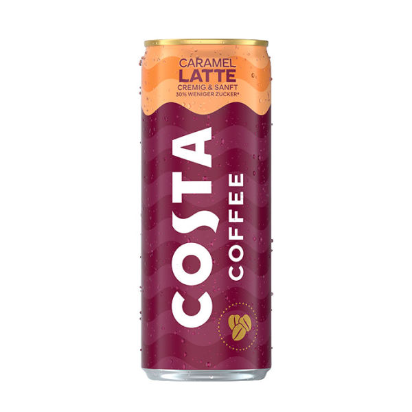 Costa Coffee zzgl. Pfand Caramel Latte / 0,25 l Dose | MHD 08.05.24