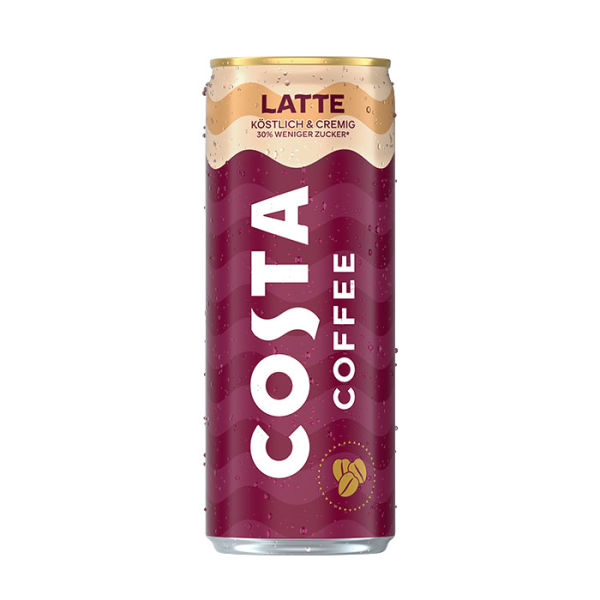 Costa Coffee zzgl. Pfand Latte / 0,25 l Dose | MHD 28.02.24