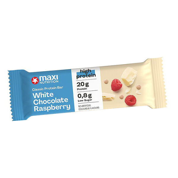 MaxiNutrition Classic Protein Bar 40g White Chocolate Raspberry
