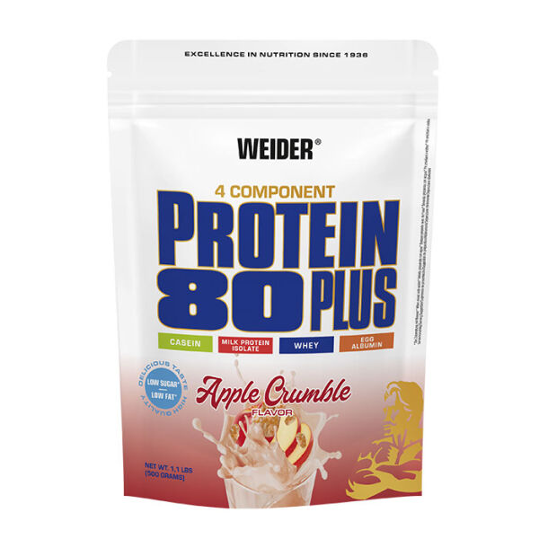 Weider Protein 80 Plus 500 g Standbeutel Apple Crumble / Apfelkuchen