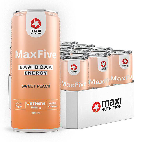 MaxiNutrition EAA / BCAA Energy Drink zzgl. Pfand 330 ml Sweet Peach - koffeinhaltig