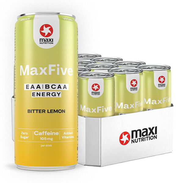 MaxiNutrition EAA / BCAA Energy Drink zzgl. Pfand 330 ml Bitter Lemon - koffeinhaltig