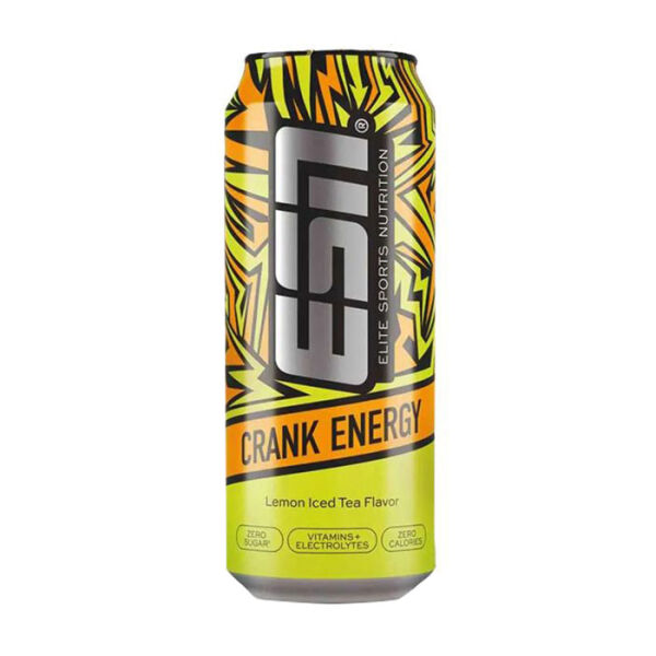 ESN CRANK Energy Drink mit Koffein 0,5l zzgl. Pfand Lemon Iced Tea
