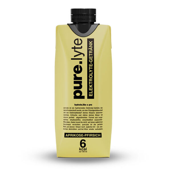 pure.lyte Elektrolyte-Getränk 500 ml Aprikose-Pfirsich