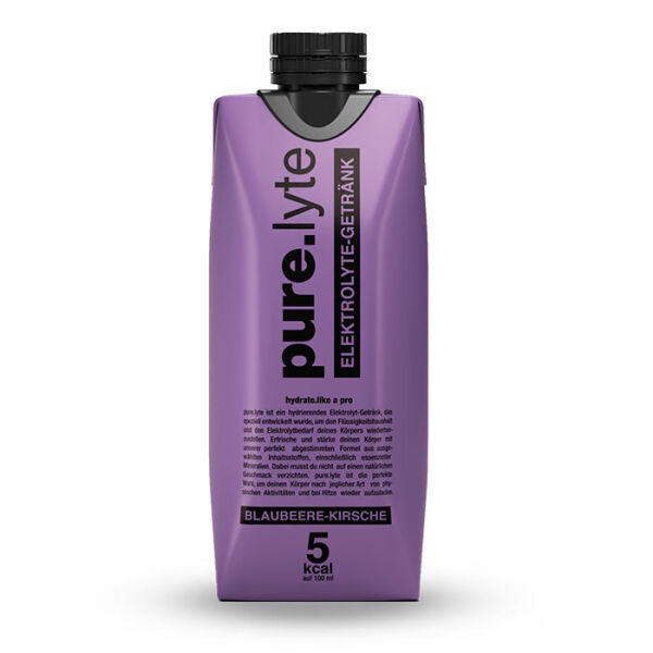 pure.lyte Elektrolyte-Getränk 500 ml Blaubeere-Kirsche