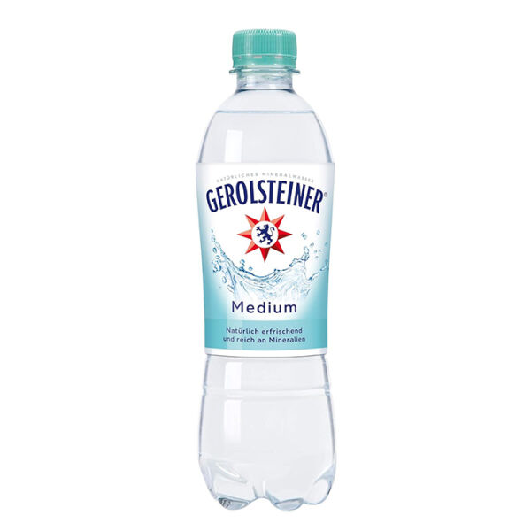 Gerolsteiner Mineralwasser zzgl. Pfand Medium 0,5 l Flasche