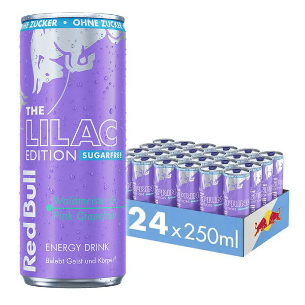 Red Bull Energy Drink zzgl. Pfand Waldmeister - Pink Grapefruit SUGARFREE (Lilac Edition)/ 250 ml Dose
