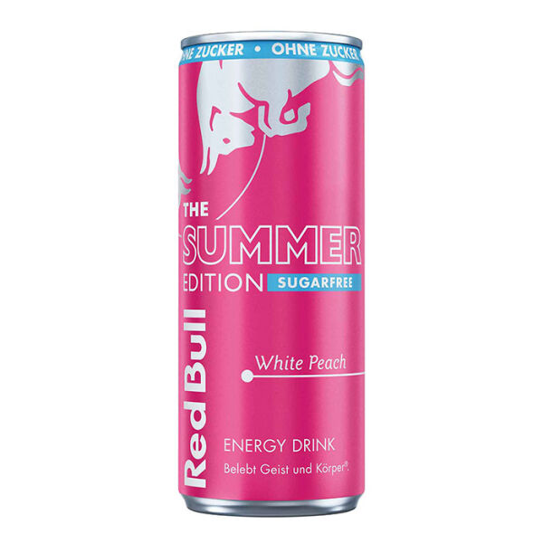 Red Bull Energy Drink zzgl. Pfand SUGARFREE PEACH Edition | White Peach