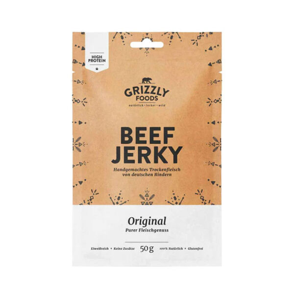 Grizzly Food Beef Jerky Original 50 g