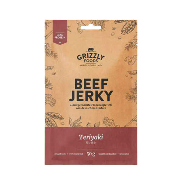 Grizzly Food Beef Jerky Teriyaki 50 g