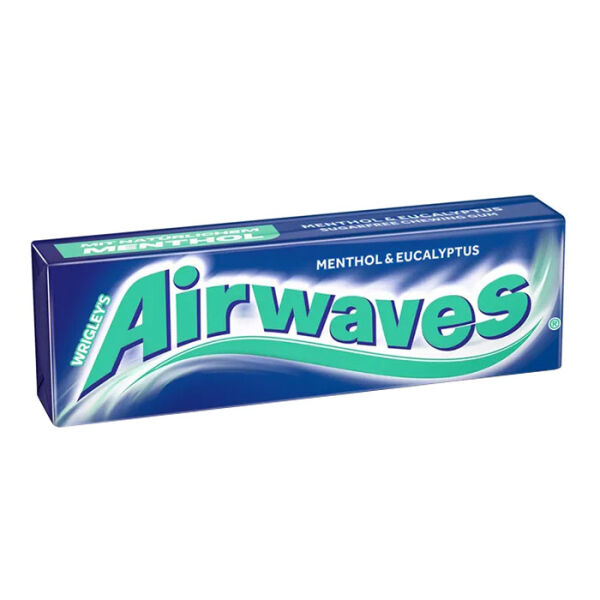 AIRWAVES Cool Menthol & Eukalyptus, zuckerfreier Kaugummi, 10 Dragees