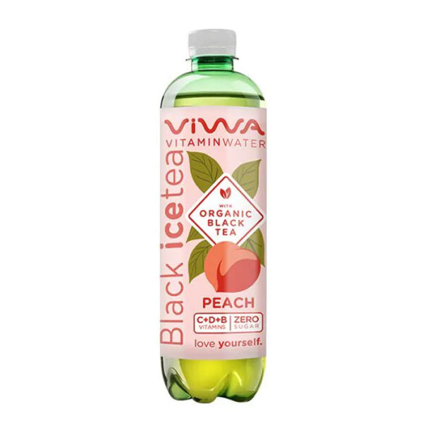 VIWA Vitaminwater 600 ml Black IceTea Vitamins C+D+B / Peach