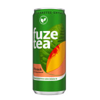 fuze tea zzgl. Pfand 330ml Dose Schwarzer Tee Pfirsich