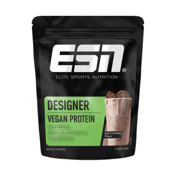 ESN VEGAN Designer Protein Dark Cookies 420 g Beutel