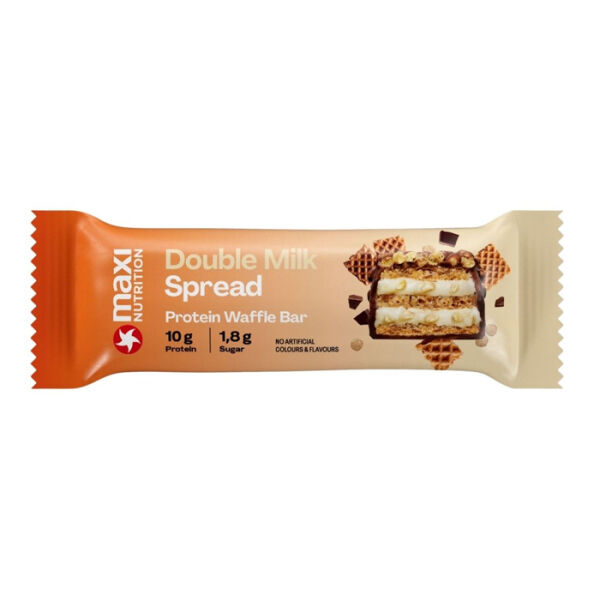MaxiNutrition Protein Waffle Bar 39 g Double Milk Spread